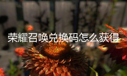 不同码怎么获码汇召唤总新增兑换得 兑换渠道荣耀